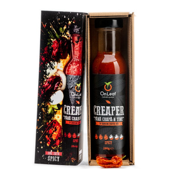 Sos Iute CREAPER Spicy, cu Carolina Reaper Red
